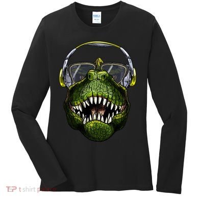 DJ T-Rex Women's Long Sleeve Shirt