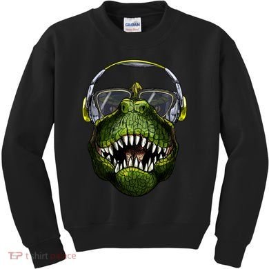 DJ T-Rex Kids Sweatshirt