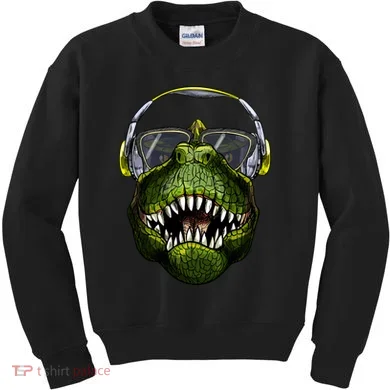 DJ T-Rex Kids Sweatshirt