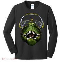 DJ T-Rex Kids Long Sleeve Shirt thumb 0