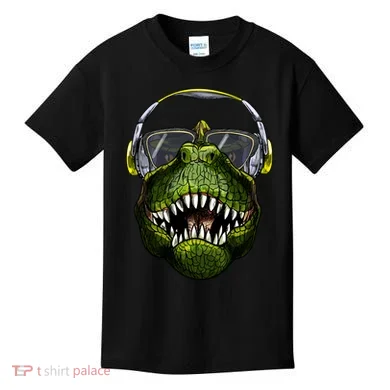 DJ T-Rex Kids T-Shirt