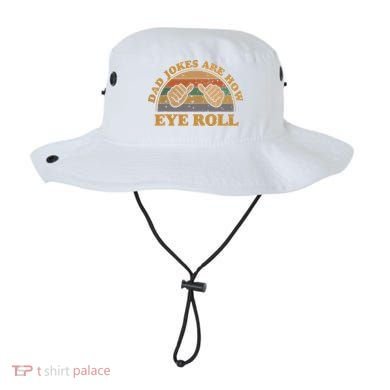 Dad Jokes Are How Eye Roll Fathers Day Vintage Retro Bucket Hat