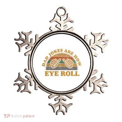 Dad Jokes Are How Eye Roll Fathers Day Vintage Retro Ornament