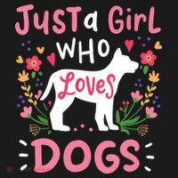 Dog Just A Girl Who Loves Dogs Gift For Dog Lovers Women's Tank Top thumb 5