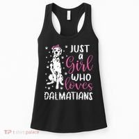 Dalmatian Just A Girl Who Loves Dalmatians Dogs Lover Gift Women's Tank Top thumb 0