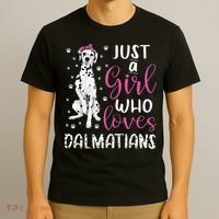 dalmatian Just A Who Loves dalmatians Dogs Lover T-Shirt thumb 3