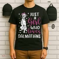 dalmatian Just A Who Loves dalmatians Dogs Lover T-Shirt thumb 6