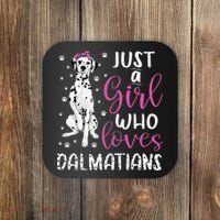 dalmatian Just A Who Loves dalmatians Dogs Lover Coaster thumb 0