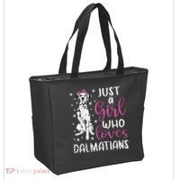 dalmatian Just A Who Loves dalmatians Dogs Lover Tote Bag thumb 2