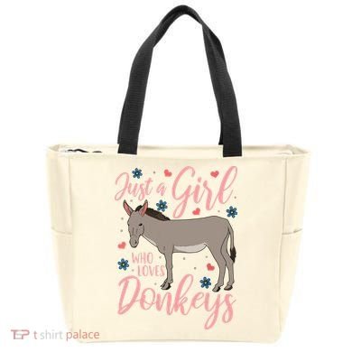 Donkey Just A Who Loves Donkeys Funny Donkey Lover Gift Tote Bag