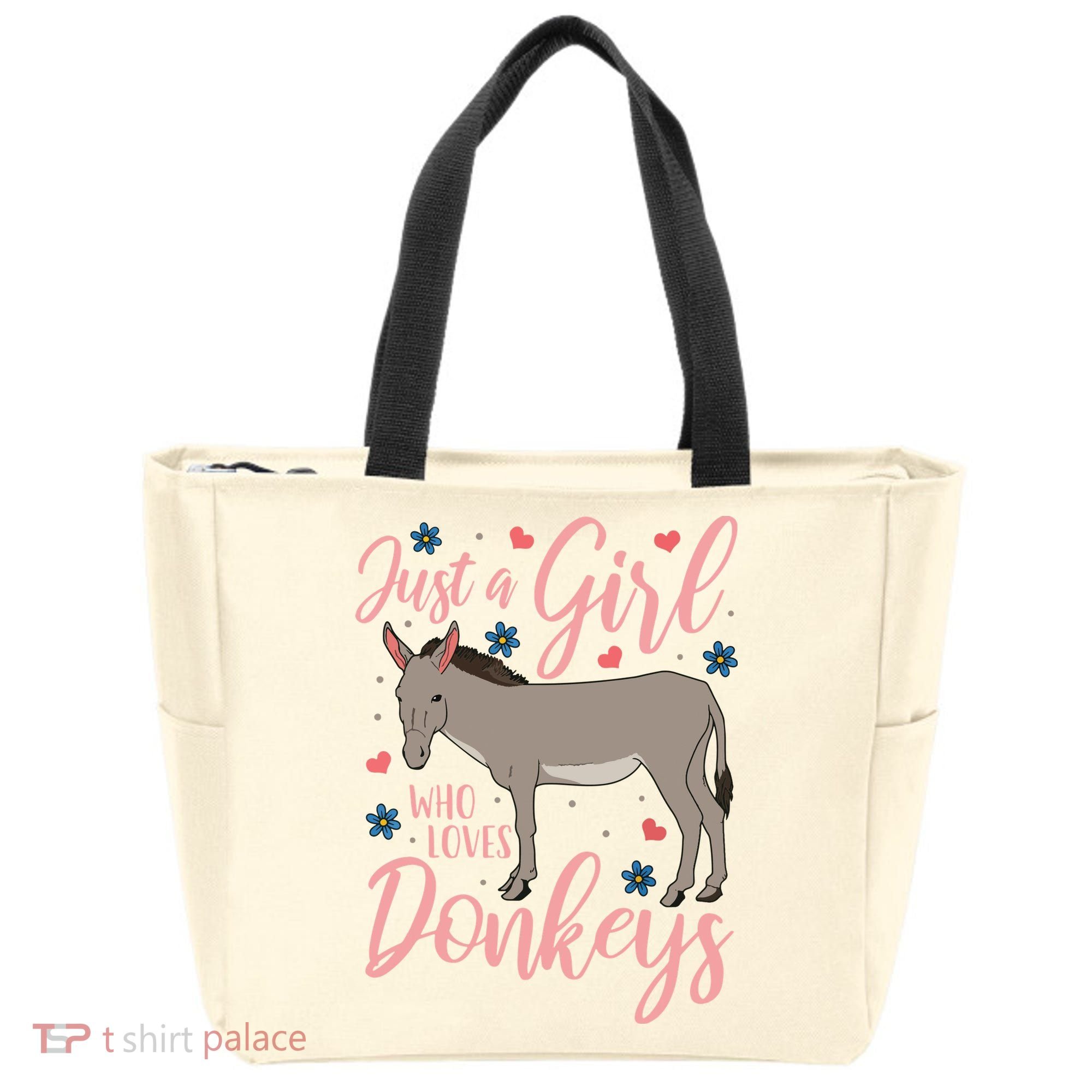 Donkey Just A Who Loves Donkeys Funny Donkey Lover Gift Tote Bag