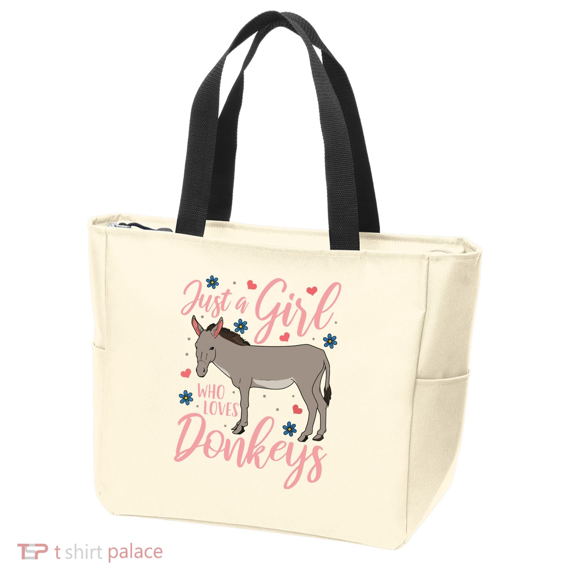 Donkey Just A Who Loves Donkeys Funny Donkey Lover Gift Tote Bag