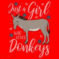 Donkey Just A Who Loves Donkeys Funny Donkey Lover Gift Santa Hat thumb 1