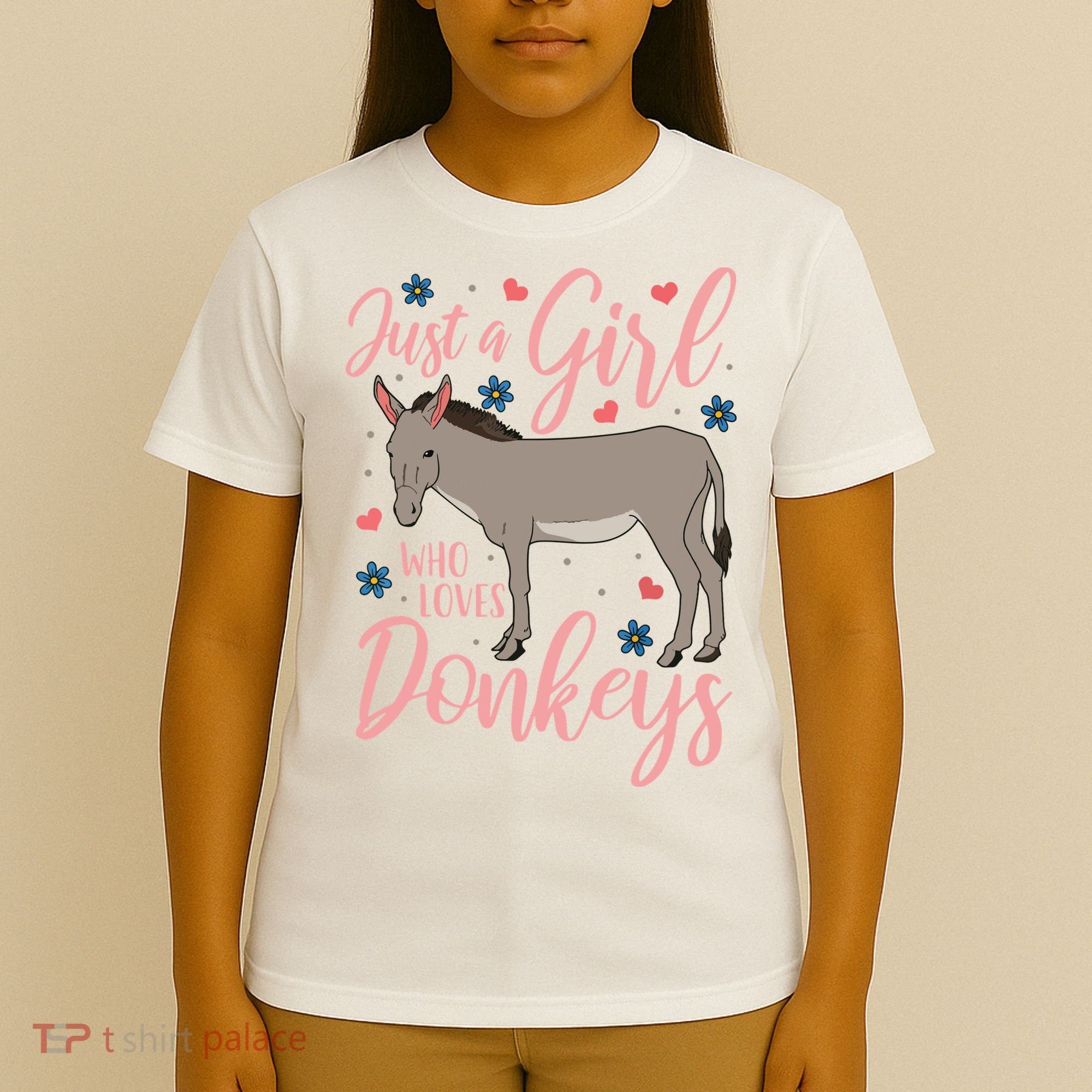 Donkey Just A Who Loves Donkeys Funny Donkey Lover Gift T-Shirt