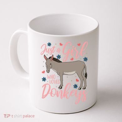 Donkey Just A Who Loves Donkeys Funny Donkey Lover Gift Coffee Mug