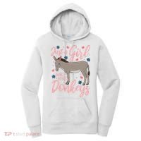 Donkey Just A Who Loves Donkeys Funny Donkey Lover Gift Women's Hoodie thumb 0