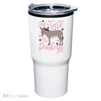 Donkey Just A Who Loves Donkeys Funny Donkey Lover Gift Tumbler thumb 0