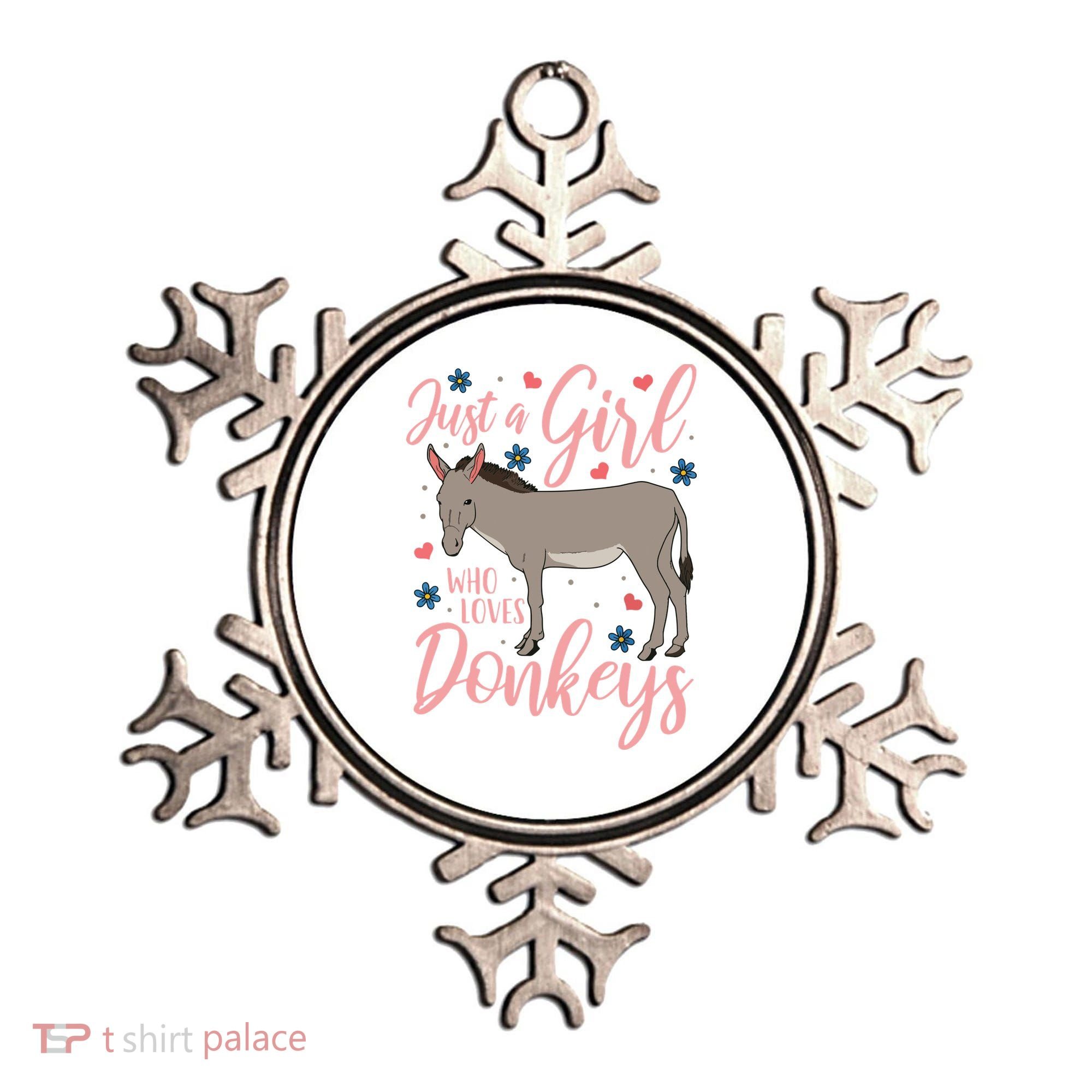 Donkey Just A Who Loves Donkeys Funny Donkey Lover Gift Ornament