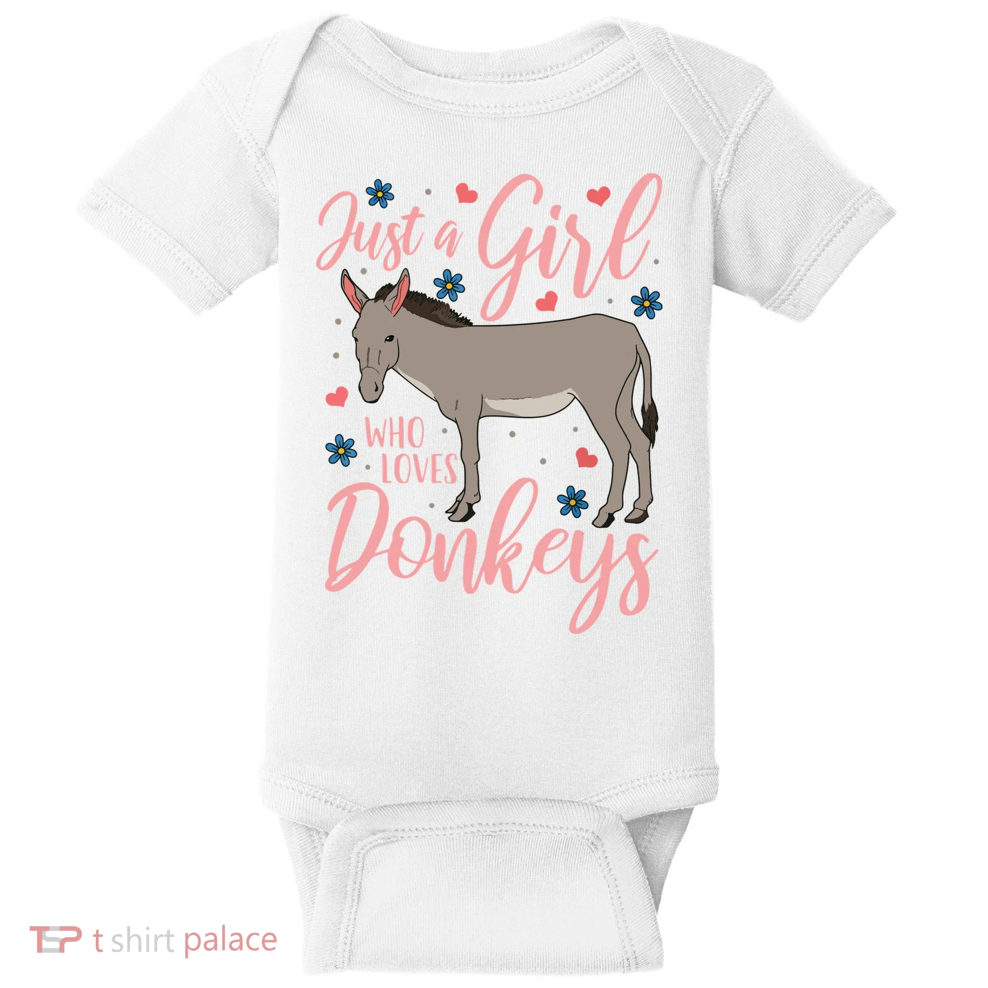 Donkey Just A Who Loves Donkeys Funny Donkey Lover Gift Baby Bodysuit