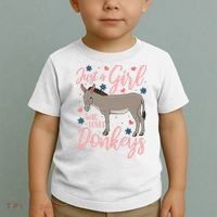 Donkey Just A Who Loves Donkeys Funny Donkey Lover Gift Toddler T-Shirt thumb 2