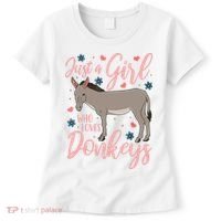 Donkey Just A Who Loves Donkeys Funny Donkey Lover Gift Women's T-Shirt thumb 0