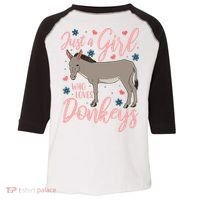 Donkey Just A Who Loves Donkeys Funny Donkey Lover Gift Toddler Fine Jersey T-Shirt thumb 0