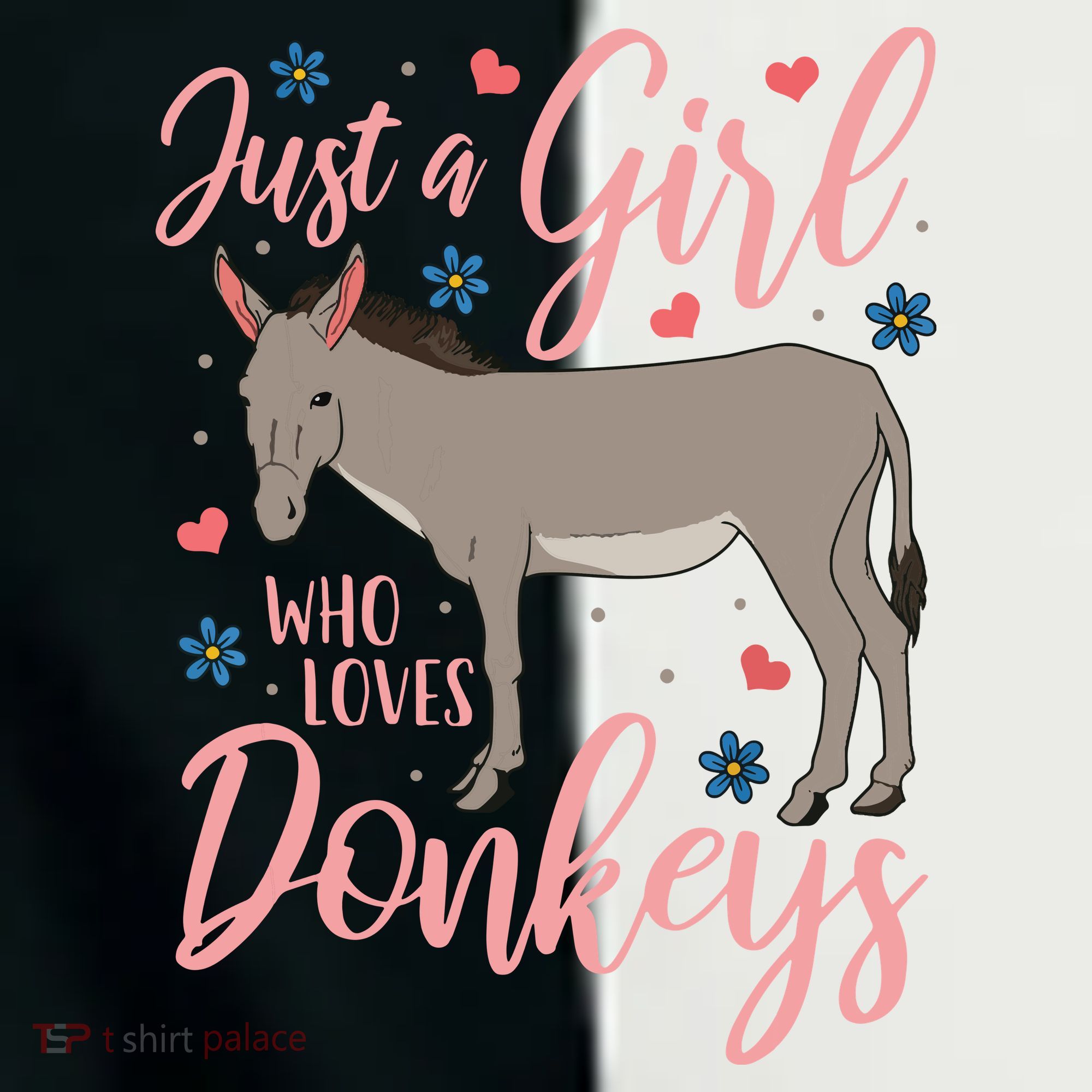 Donkey Just A Who Loves Donkeys Funny Donkey Lover Gift Toddler Fine Jersey T-Shirt