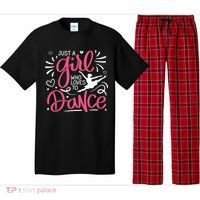 Dance Just A Girl Loves Dance Dance Lover Tee Pajama Set thumb 0