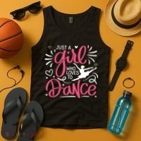 Dance Just A Girl Loves Dance Dance Lover Tee Tank Top thumb 4