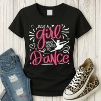 Dance Just A Girl Loves Dance Dance Lover Tee Women's T-Shirt thumb 3