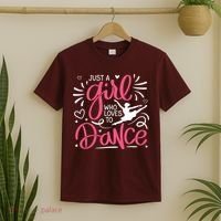 Dance Just A Girl Loves Dance Dance Lover Tee T-Shirt thumb 2