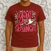 Dance Just A Girl Loves Dance Dance Lover Tee T-Shirt thumb 3