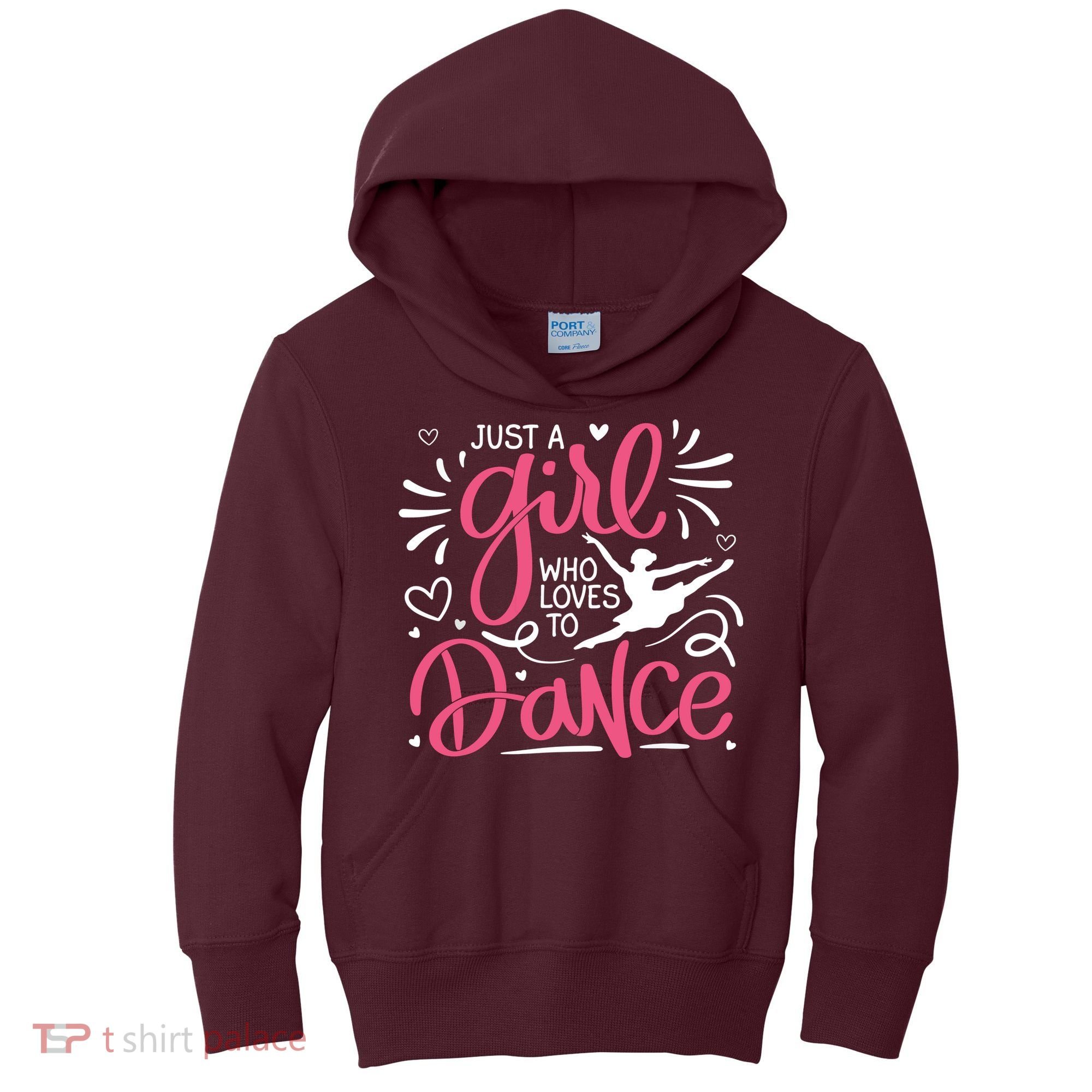 Dance Just A Girl Loves Dance Dance Lover Tee Kids Hoodie