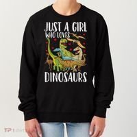 Dinosaur Just A Girl Who Loves Dinosaurs Brachiosaurus Women's Sweatshirt thumb 0