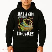 Dinosaur Just A Girl Who Loves Dinosaurs Brachiosaurus Hoodie thumb 2