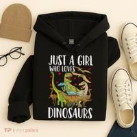 Dinosaur Just A Girl Who Loves Dinosaurs Brachiosaurus Hoodie thumb 4
