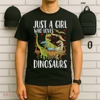 Dinosaur Just A Girl Who Loves Dinosaurs Brachiosaurus T-Shirt thumb 6