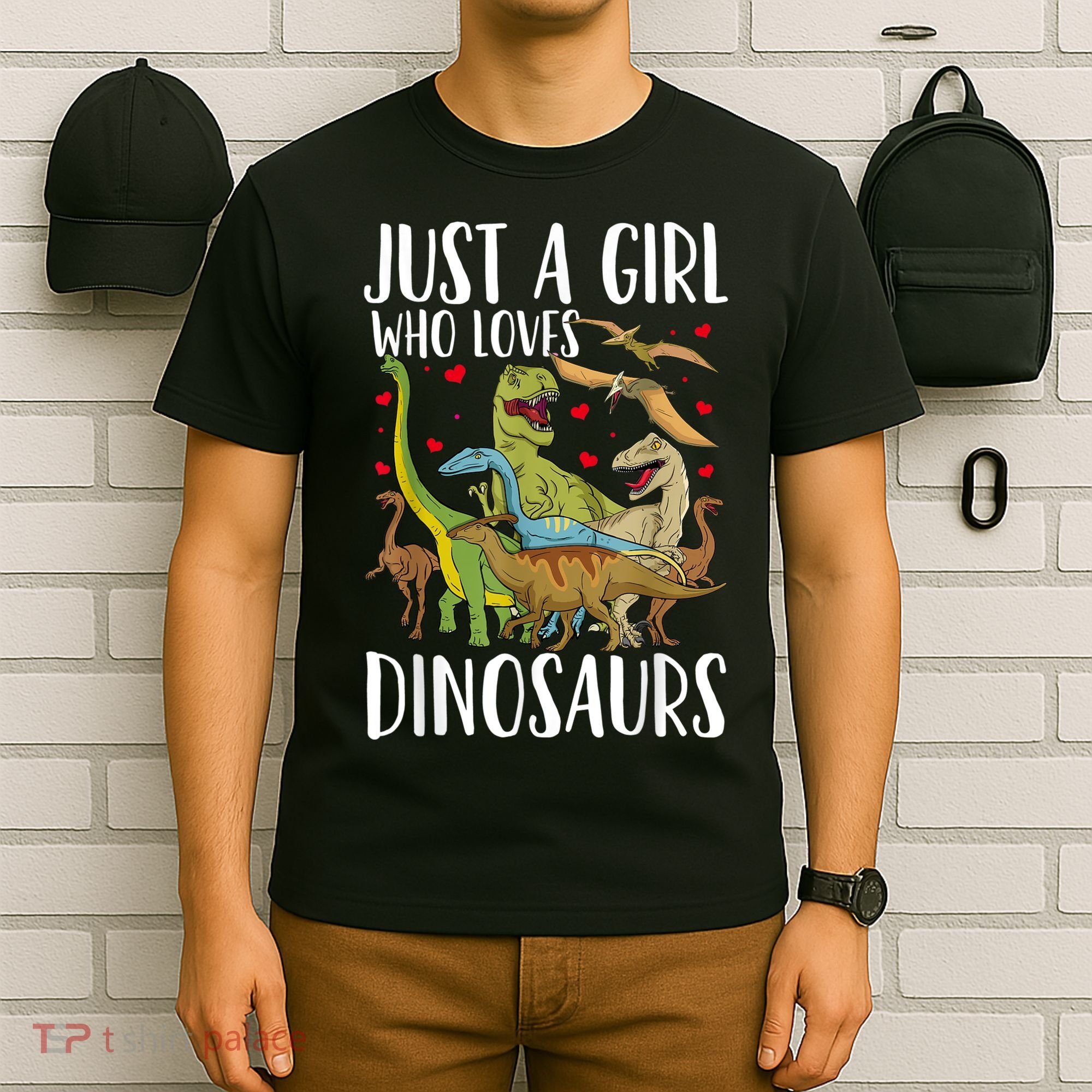 Dinosaur Just A Girl Who Loves Dinosaurs Brachiosaurus T-Shirt