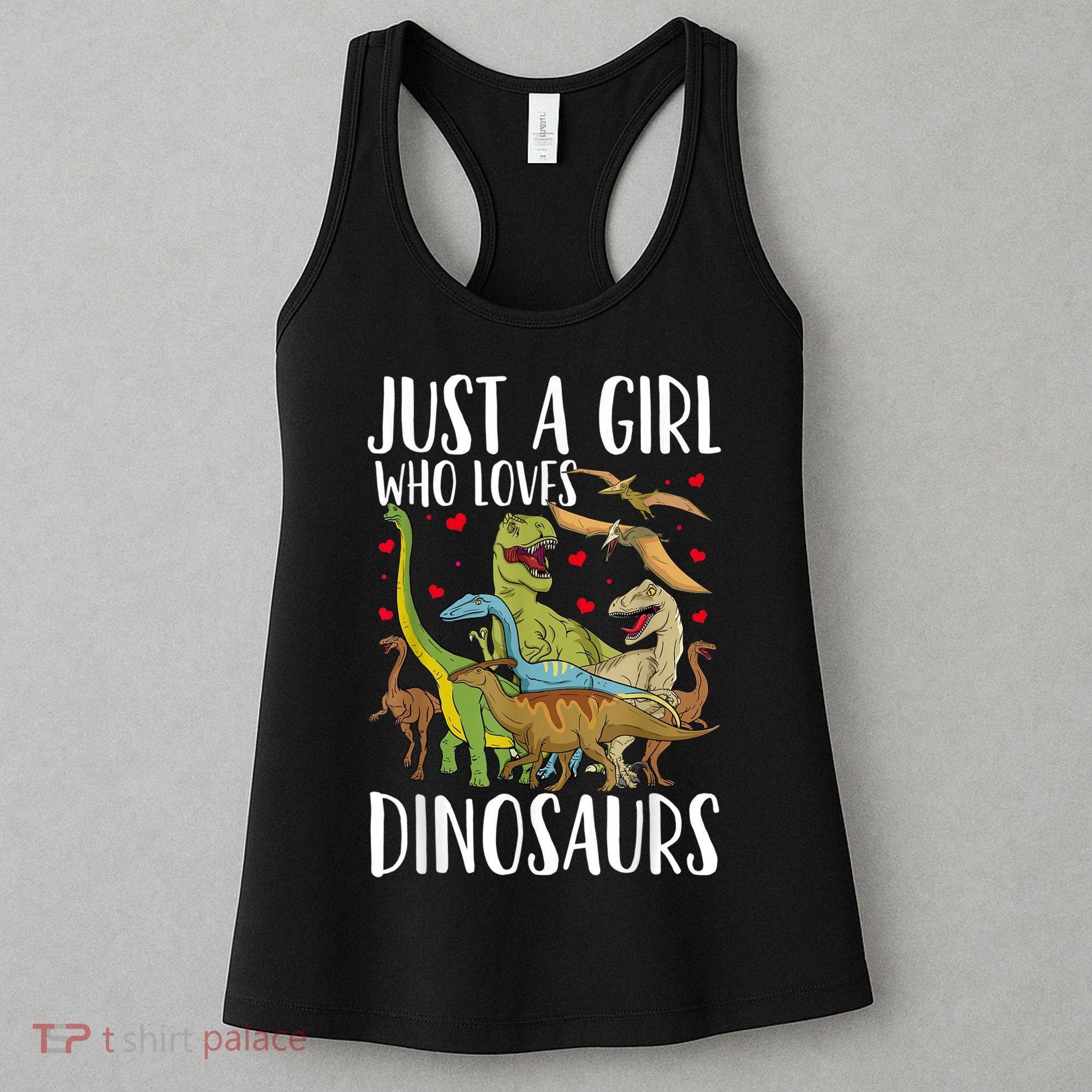 Dinosaur Just A Girl Who Loves Dinosaurs Brachiosaurus Women's Tank Top