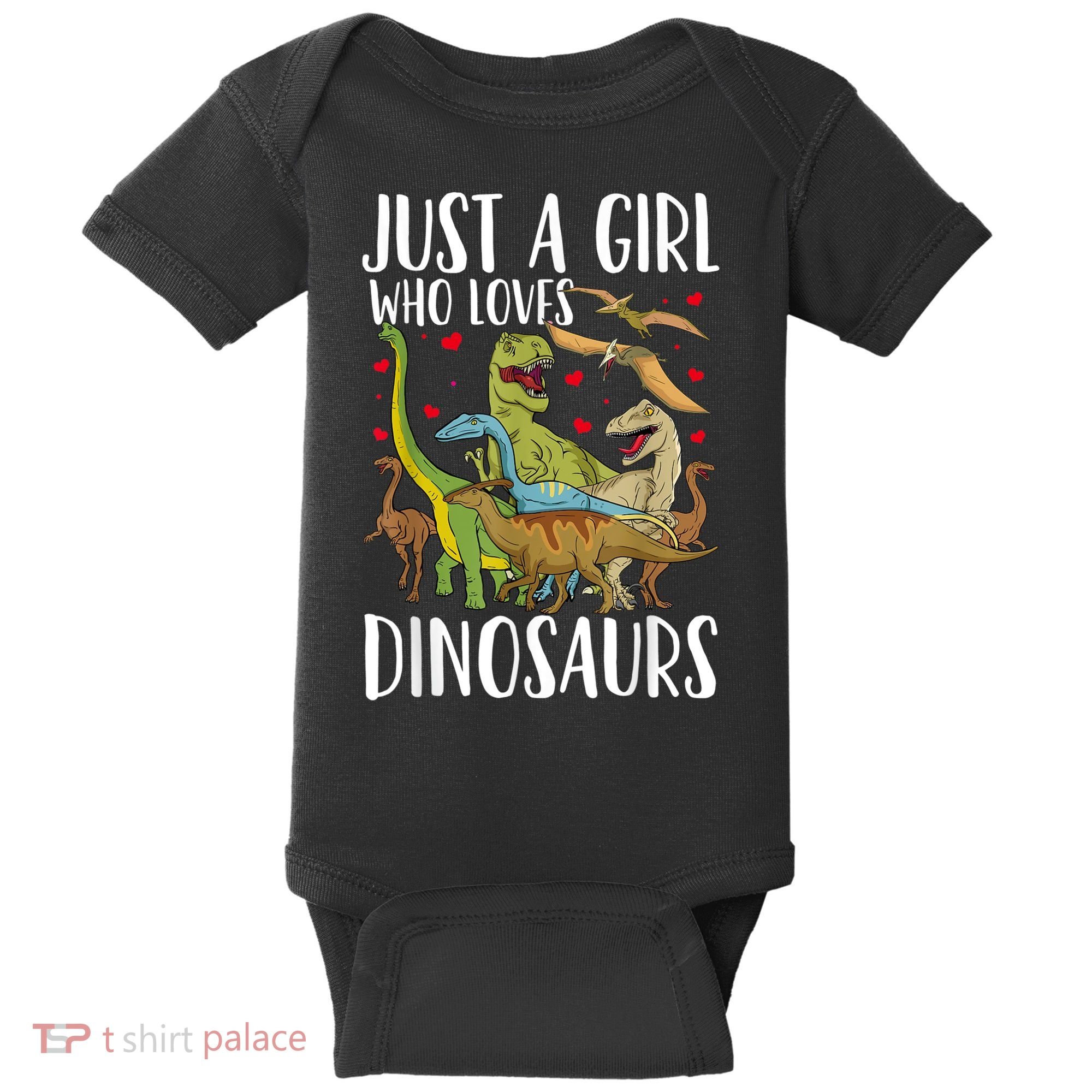 Dinosaur Just A Girl Who Loves Dinosaurs Brachiosaurus Baby Bodysuit