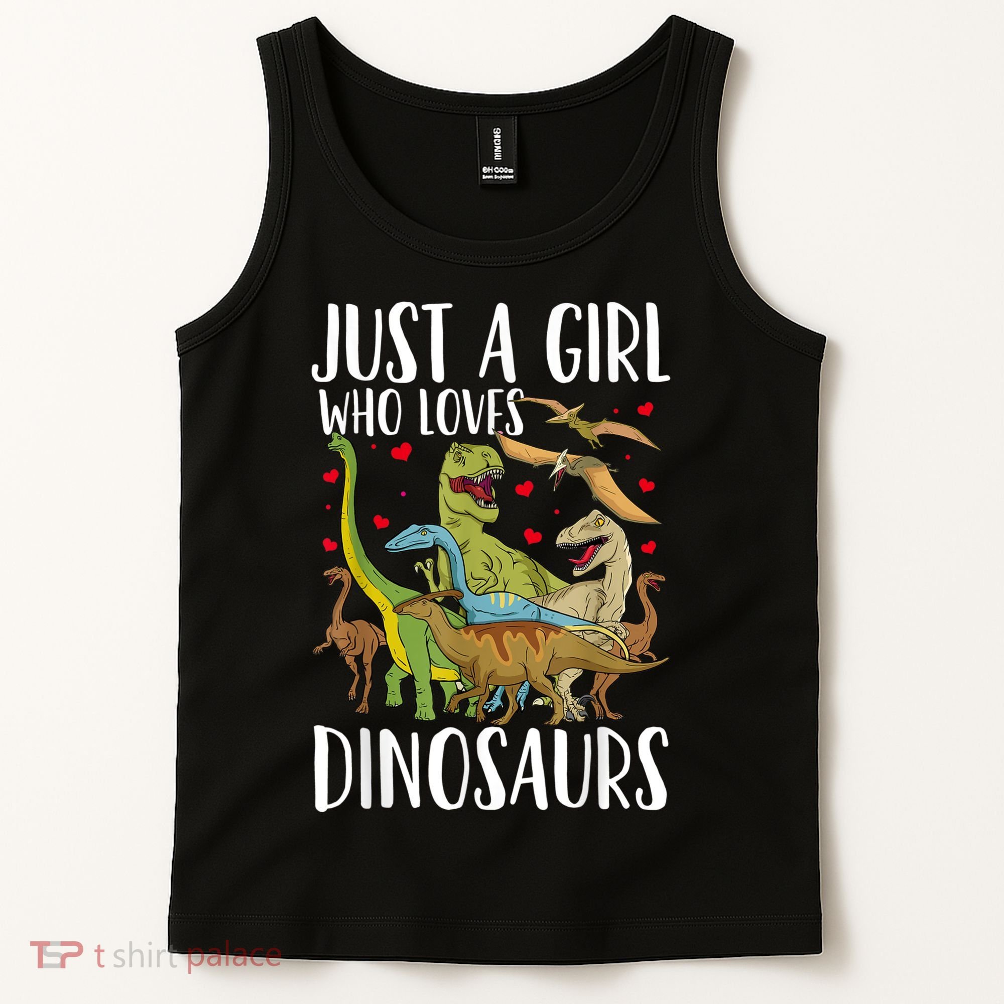 Dinosaur Just A Girl Who Loves Dinosaurs Brachiosaurus Tank Top