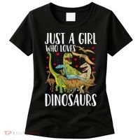 Dinosaur Just A Girl Who Loves Dinosaurs Brachiosaurus Women's T-Shirt thumb 0