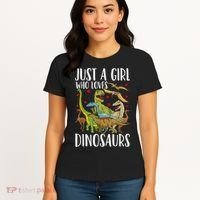 Dinosaur Just A Girl Who Loves Dinosaurs Brachiosaurus Women's T-Shirt thumb 4