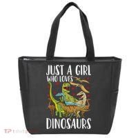 Dinosaur Just A Girl Who Loves Dinosaurs Brachiosaurus Tote Bag thumb 0