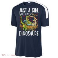 Dinosaur Just A Girl Who Loves Dinosaurs Brachiosaurus Sport-Tek Competitor United Soccer Jersey thumb 2
