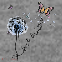 Dandelion Just Breathe Buttefly Inspiration Quotes Toddler Hoodie thumb 2