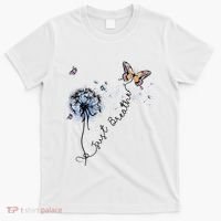 Dandelion Just Breathe Buttefly Inspiration Quotes T-Shirt thumb 0