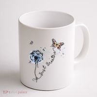 Dandelion Just Breathe Buttefly Inspiration Quotes Coffee Mug thumb 1