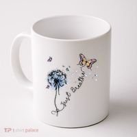 Dandelion Just Breathe Buttefly Inspiration Quotes Coffee Mug thumb 0