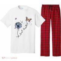 Dandelion Just Breathe Buttefly Inspiration Quotes Pajama Set thumb 0